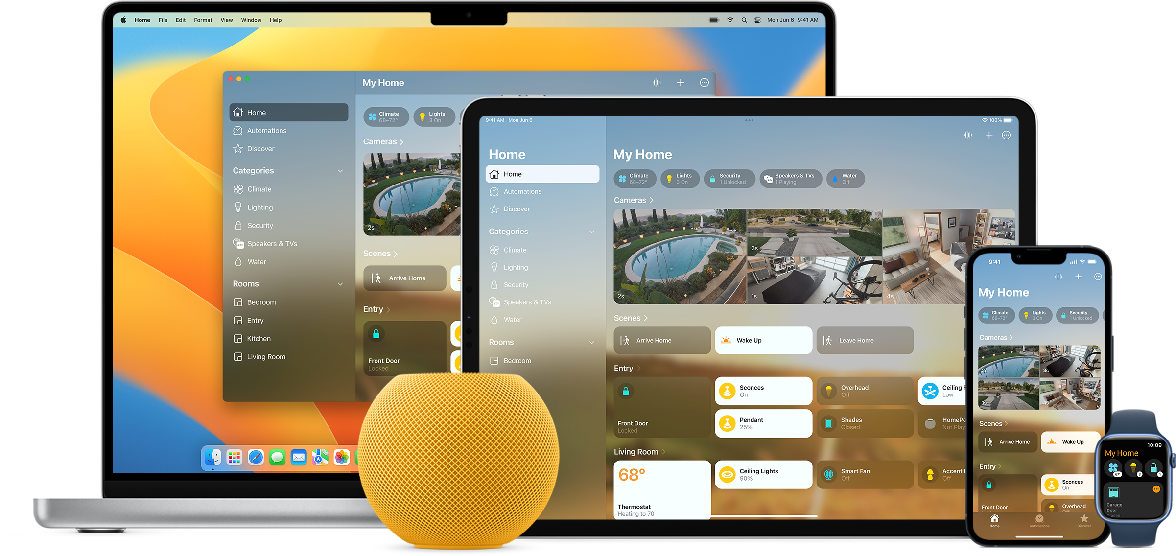 Apple Home auf Mac, iPad, iPhone, Apple Watch und HomePod